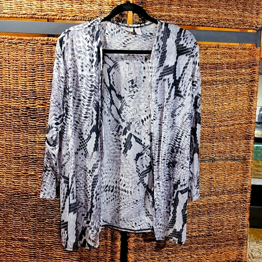 Chico's Snakeskin Print Top